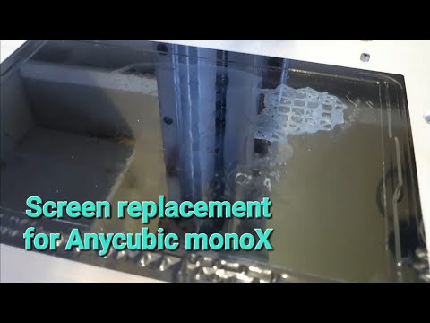 Видео: Восстановление 3D принтера Anycubic MonoX. Неудачная замена поляризатора, замена всего экрана.