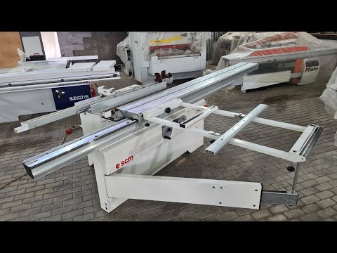 Видео: Форматно раскроечный станок б/у SCM Si 300 nova
