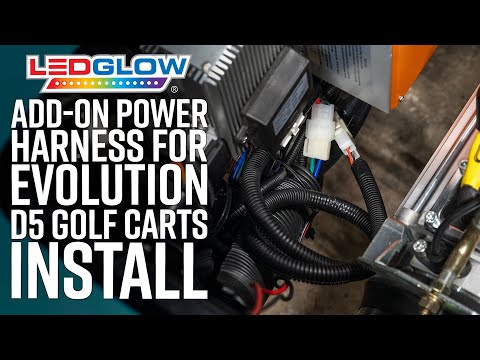 Видео: Установка | Дополнительный жгут питания LEDGlow для гольф-каров Evolution D5