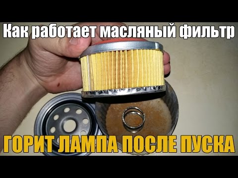 Видео: Как работает масляный фильтр. Почему горит лампа при пуске двигателя? Просто о сложном