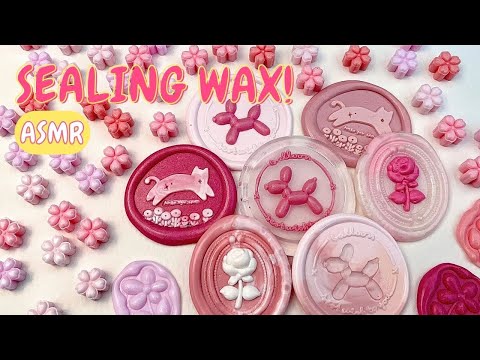 Видео: [ASMR] Все розовые уплотнительные воски здесь! 🌸🩷🌷