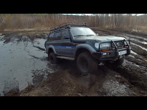 Видео: Танковая дорога! Land Cruiser 80, Буханка, Патриот, Delica, Disco 2 и др. #бездорожье #4х4 #жесть