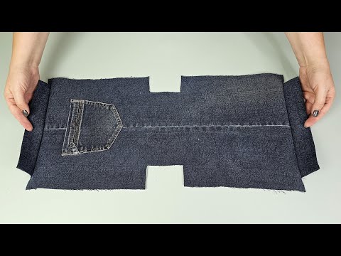 Видео: ⭐️Шьем удобную сумку из старых джинсов/ Переделка старых джинсов