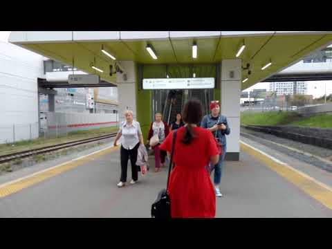 Видео: Москва 658 станция МЦК Дубровка, ТРЦ Мозаика, 3-е (третье) транспортное кольцо (ТТК) осень день