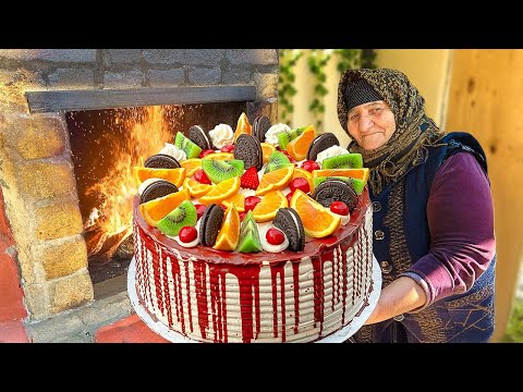 Видео: Бабушкины Секреты: Домашний Красочный Торт с Киви, Апельсином и Печеньем Oрeo!