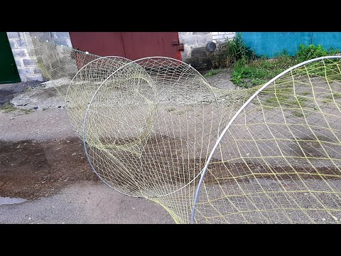 Видео: Ятерь с крылом (верша, морда, вентиль, жак). Продажа ятерей. Ятерь с одним крылом. Купить ятерь.