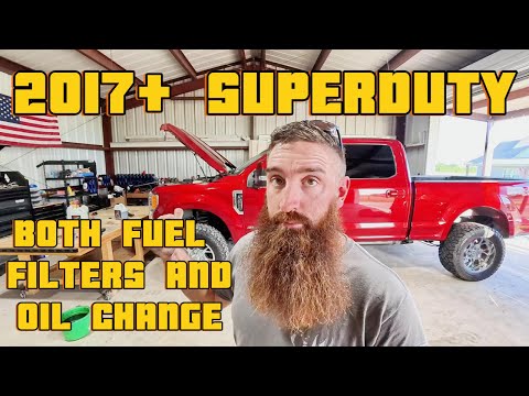Видео: ПРОСТАЯ И ЛЕГКАЯ замена масляного и топливного фильтра — Ford Super Duty 2017+ с использованием д...