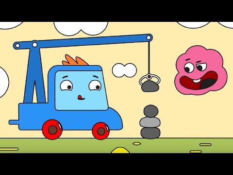 Видео: Мультфильм про машинки -  Грузовичок Пик - Раскраска - Муравей строитель -  учим цвета