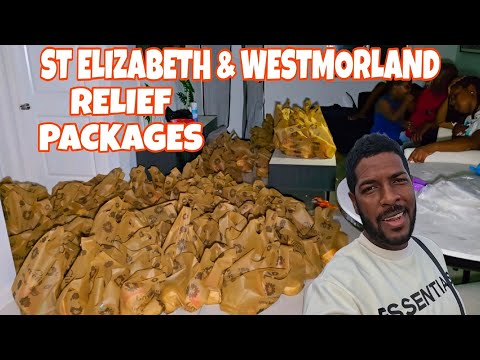 Видео: Пакеты помощи в связи с ураганом для Сент-Элизабет и Вестморленда #ураганМелисса #Ямайка #ураган