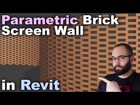 Видео: Учебное пособие по кирпичной стене-экрану в Revit