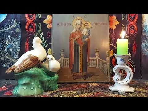 Видео: Вычитка от денежных крадников и на благополучие дома на иконе Богородицы "Вертоград заключенный"