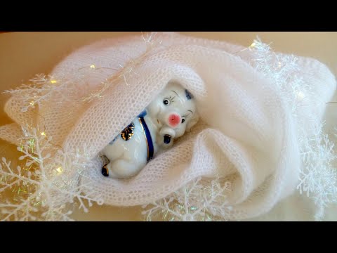 Видео: Белый палантин готов