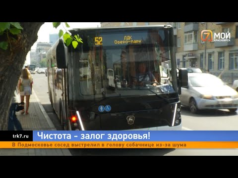 Видео: В Красноярске выявили самые грязные автобусы