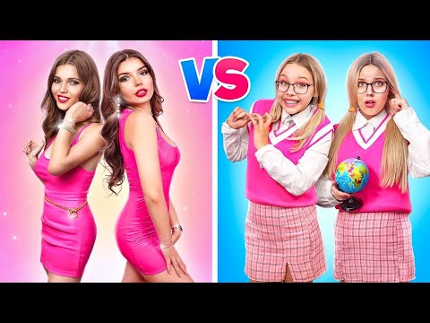 Видео: Близнючки в Коледжі! Популярні vs Непопулярні Близнючки