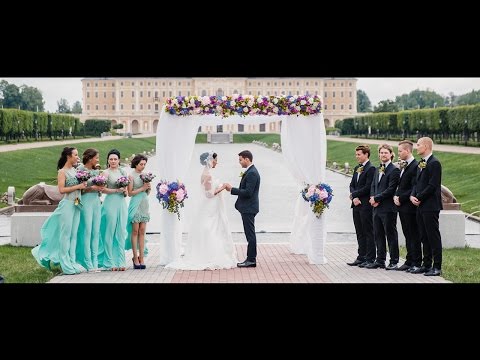 Видео: Константиновский дворец. Выездная регистрация.Масштабная свадьба.