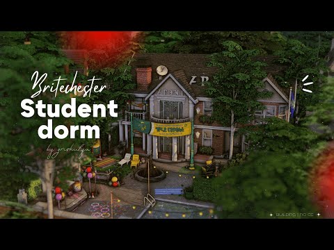 Видео: Общежитие Бритчестера 🎓 | Строительство | The Sims 4 | No CC