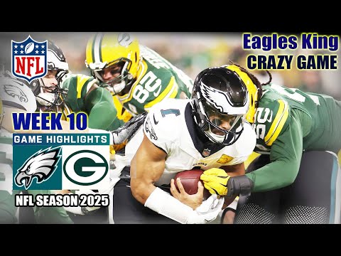 Видео: «Иглз» против «Пэкерс», 10-я неделя | ПОЛНАЯ ВЕРСИЯ ИГРЫ | Лучшие моменты НФЛ | Сезон НФЛ 2025