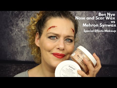 Видео: Ben Nye Nose and Scar Wax против Mehron Synwax | Спецэффекты для макияжа