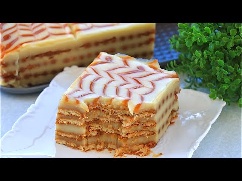 Видео: ❗️УВЕРЯЮ, ЧТО ВЫ ЗАБУДЕТЕ ВСЕ ПЕЧЕННЫЕ ТОРТЫ💯 КОФЕ ЛАТТЕ ТОРТ😍 Easy Biscuit Cake