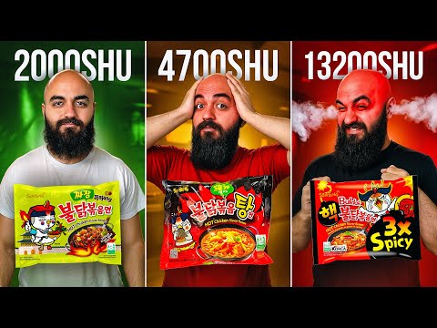 Видео: ПРОБУЮ САМУЮ ОСТРУЮ ЛАПШУ! Все Вкусы Булдака