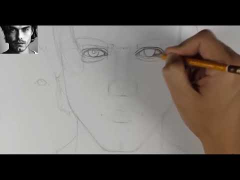 Видео: Рисунок лицо