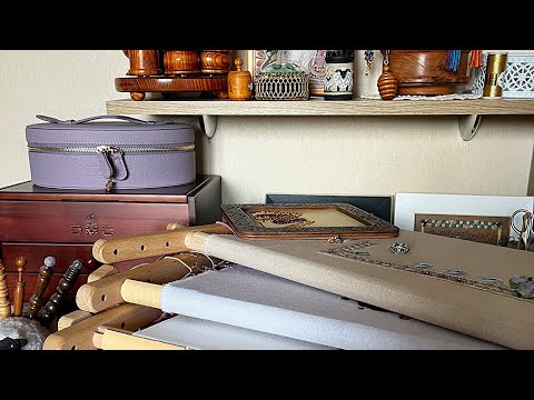 Видео: Все мои процессы/ ​​Что осталось вышить.   #вышивкарестом