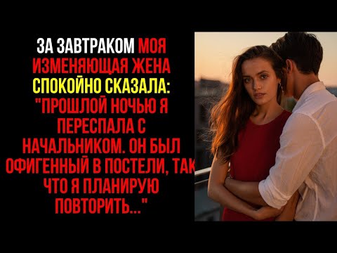 Видео: За Завтраком Моя Изменяющая Жена Спокойно Сказала-''Прошлой Ночью Я Переспала С Начальником. Он Был.