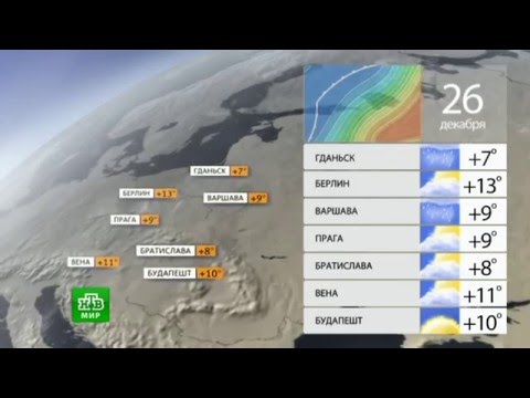 Видео: Погода (НТВ-Мир, 26.12.15)
