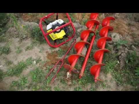 Видео: Мотобур Iron Mole E73 Tandem