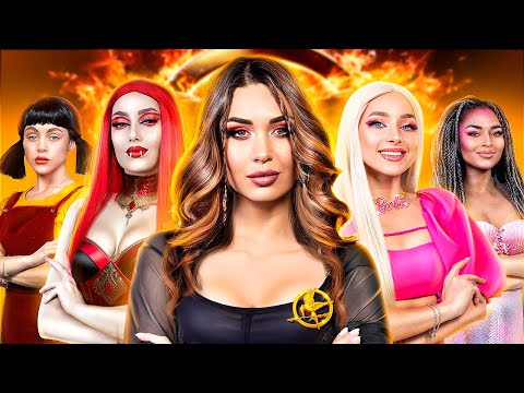 Видео: Вампир, Русалка и Барби в Голодных Играх! Экстремальные прятки в коробках челлендж!