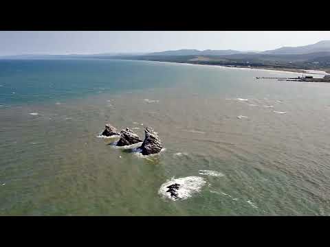 Видео: #14 Полет на квадрокоптере. г. Александровск-Сахалинский, Три Брата.  Август 2023 г.