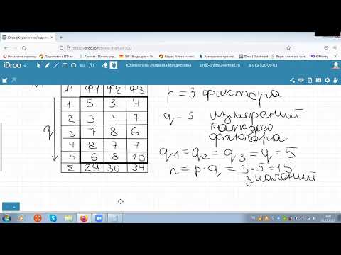 Видео: ТВиМС Однофакторный дисперсионный анализ Задача 1 Число испытаний на различных уровнях ОДИНАКОВОЕ