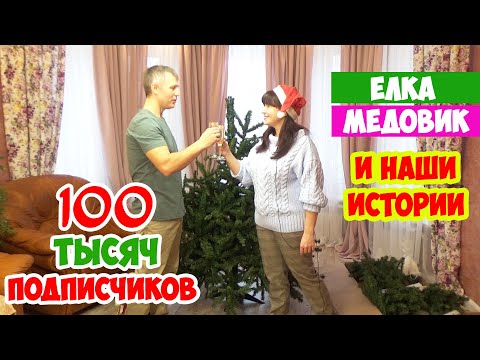 Видео: ЮБИЛЕЙНЫЙ ВЫПУСК! 100 тыс. Подписчиков! Торт МЕДОВИК и Новогодняя ёлка!