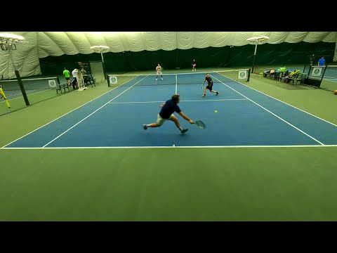 Видео: теннис пары || крепким мужикам долбят под заднюю || 2.5 - 3.5 NTRP