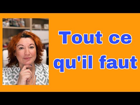Видео: TOUT CE QU’IL FAUT - примеры применения