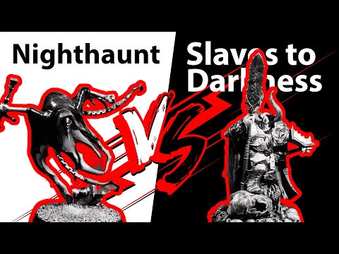 Видео: Первая партия в AoS | Nighthaunt vs Slaves to Darkness