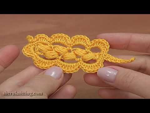 Видео: Нежный листик крючком Урок 58