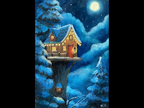 Видео: Всё о курсе "Волшебная зима" масляной пастелью. Запись эфира.