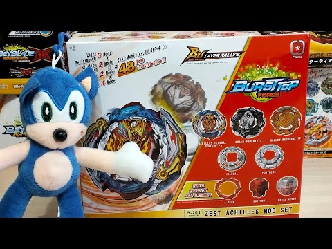 Видео: Зест Ахиллес от Flame/главная халтура бейблейда/любителям Ахиллеса не смотреть!!!