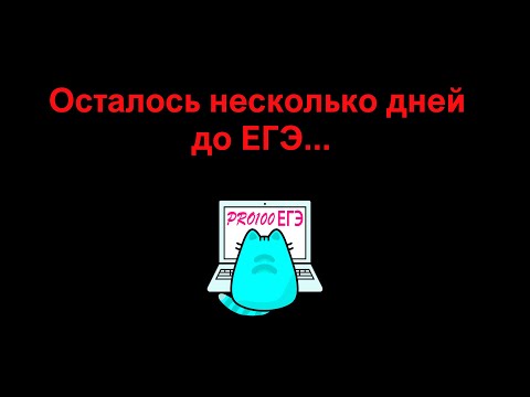 Видео: Как готовиться в последние дни перед ЕГЭ по информатике?
