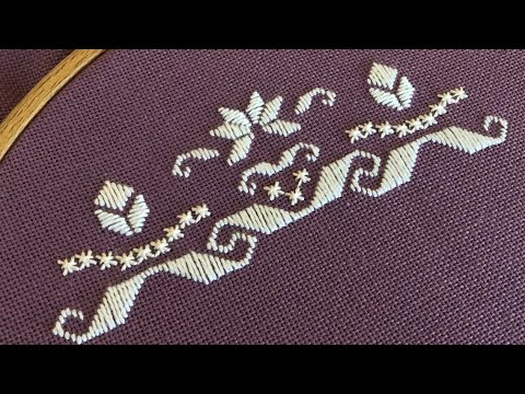 Видео: Hardanger embroidery.Pattern link in description.Вишивка хардангер,схема в описі до відео.