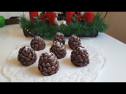 Видео: Новогодние зимние шишки ,десерт без выпечки.