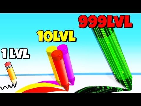 Видео: ЭВОЛЮЦИЯ КАРАНДАШЕЙ, МАКСИМАЛЬНЫЙ УРОВЕНЬ! | Pencil Rush 3D