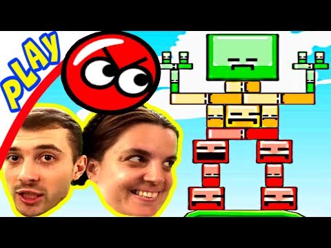 Видео: БолтушкА, ПРоХоДиМеЦ и Веселые ШАРИКИ против Цветных КВАДРАТОВ! #42 - игра Blosics (Блосикс)