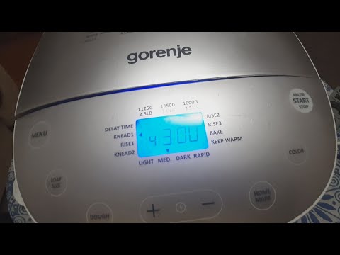 Видео: Хлебопечка Gorenje не включается - ремонт