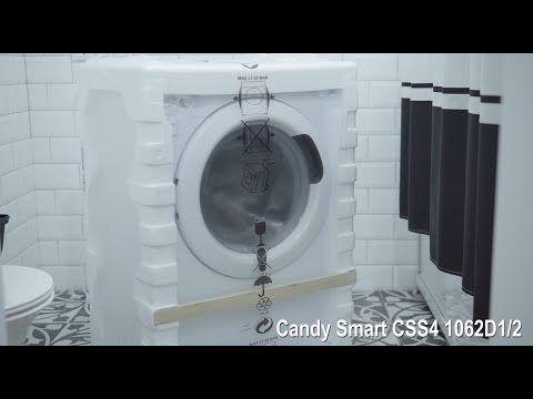 Видео: Стиральная машина Candy Smart CSS4 1062D1/2 распаковка и установка