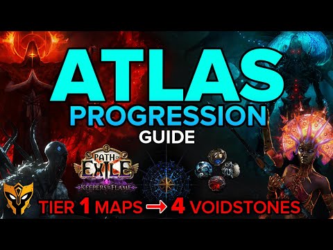 Видео: Руководство по развитию АТЛАСА: карты уровня 1 для 4 камней пустоты [Path of Exile 3.27]