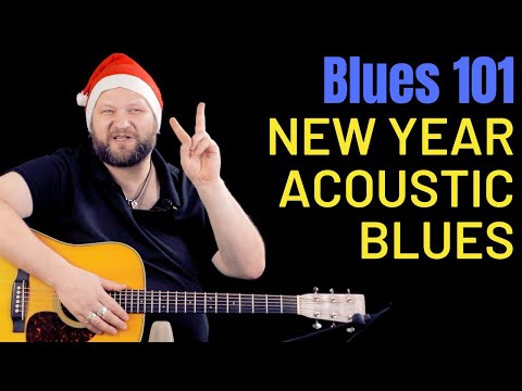 Видео: Блюз 101: Акустический блюз. Две новогодних песни fingerstyle