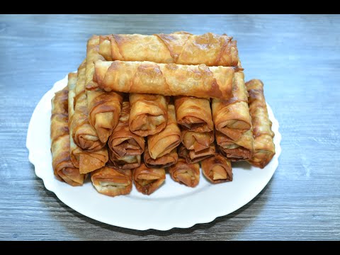 Видео: Жареные пирожки с курицей и грибами//Пирожки из теста юфка