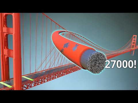 Видео: Мост «Золотые ворота» | СУМАСШЕДШАЯ инженерия
